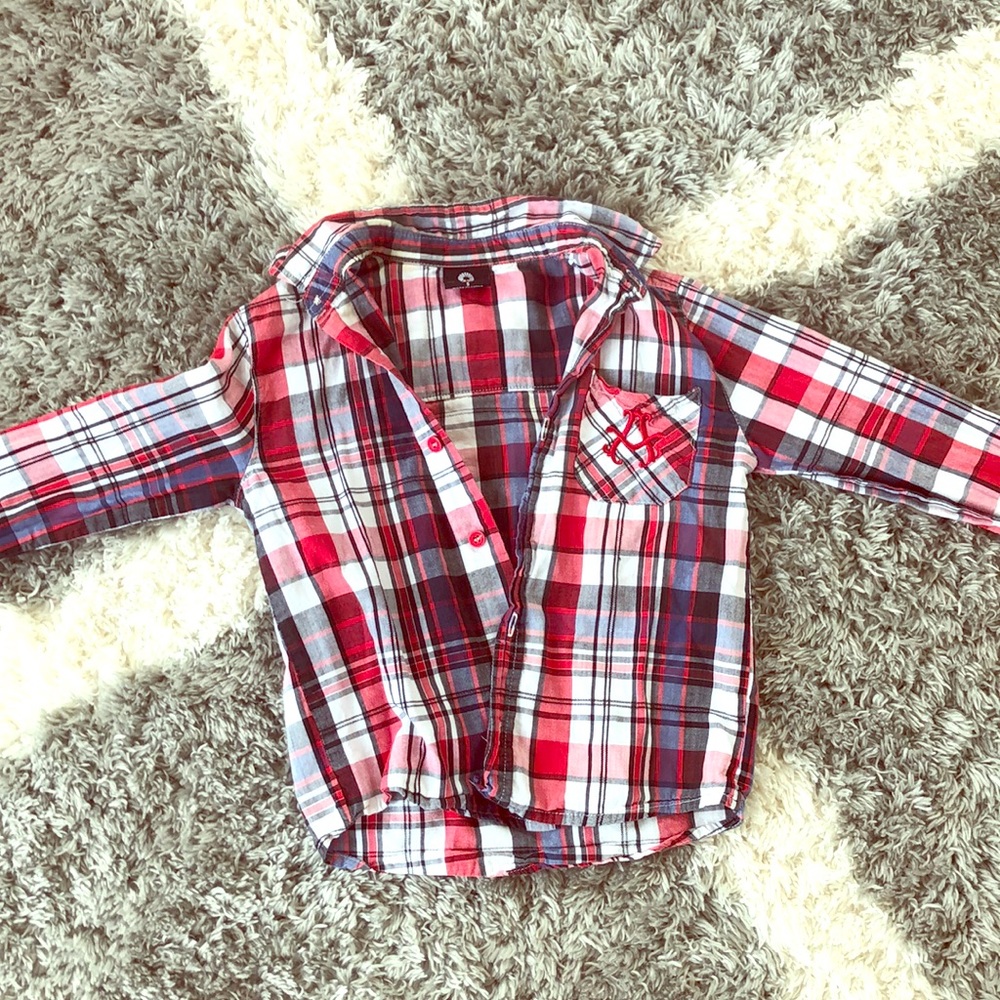 Akademik button up boys long sleeve